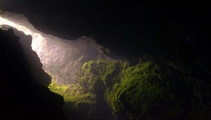 An image of the mysterious caves for adventure sports in Kerala.