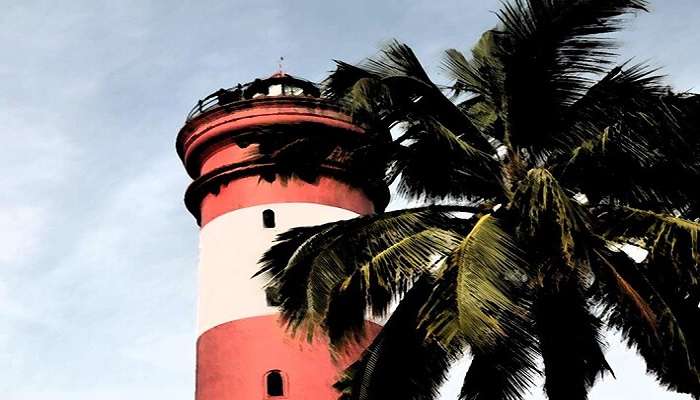 gaze at the lighthouse in Alleppey in March.
