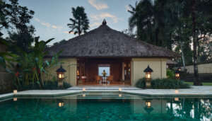 pool side view of one of the best resort in Bali