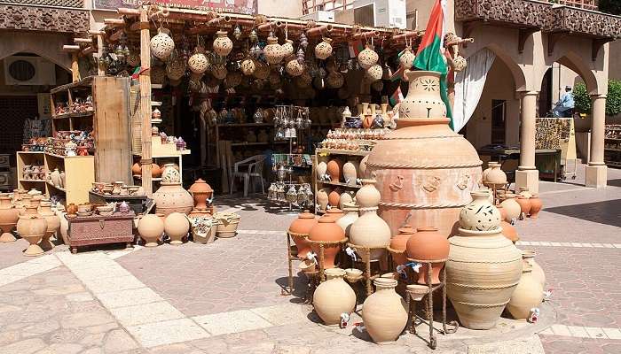 View of an amazing craft market