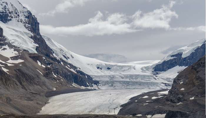 Delightful view of Athabasca Glacier