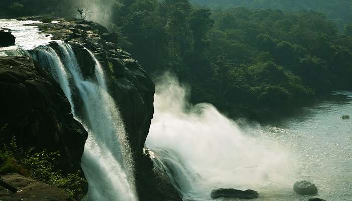 Amazing waterfalls in one of the places in Kerala in August