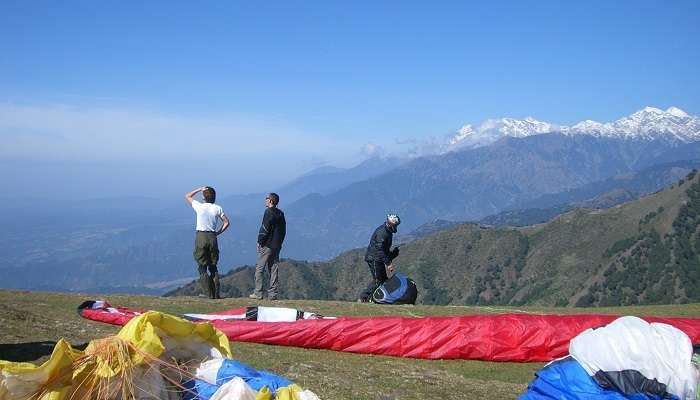 Bir Billing, a popular spot for paragliding