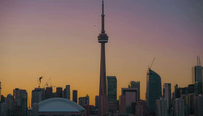 An amusing view of CN Tower