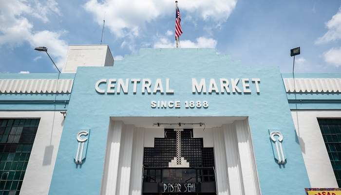 Vibrant market place in Malaysia containing diverse goods and flavours