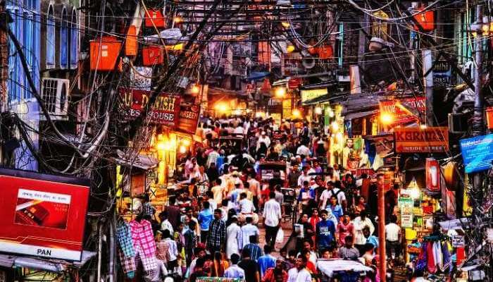 Visit Chandni Chowk for shopping, one of the best places to visit in Delhi.