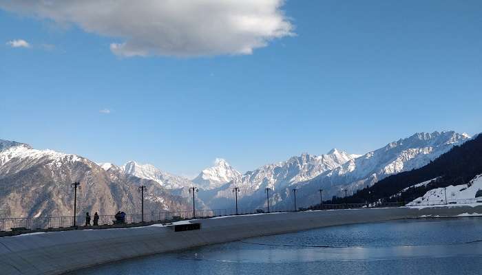 A glorious view of lake in Auli in summer