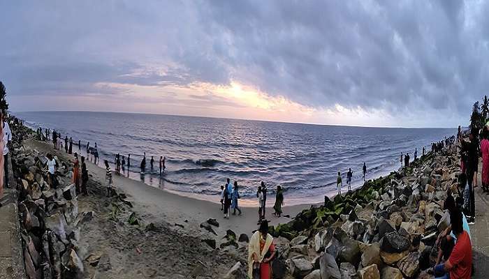 Panoramic view of Cherai Beach