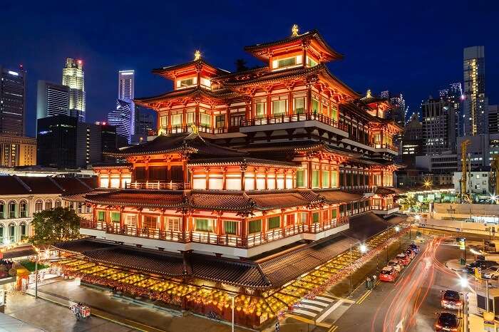 Buddha temple in China Town 