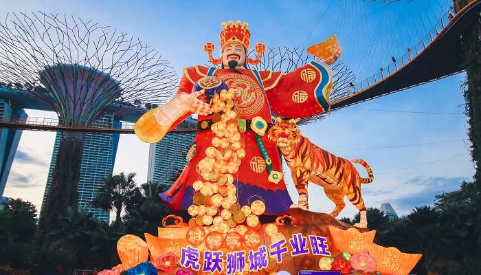 Chinese new year celebration in Singapore 