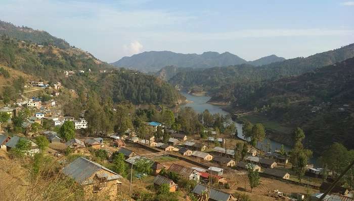 Chitlang village in the mountains