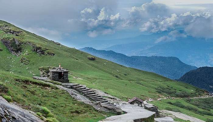 View of the snow-capped mountains from Chopta, one of the best unexplored places in India