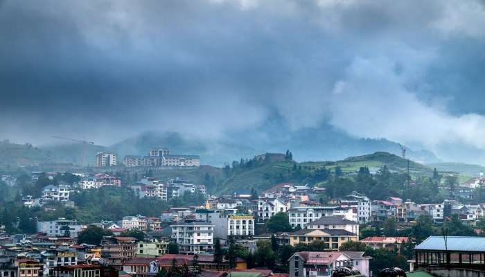 clouds over mountain