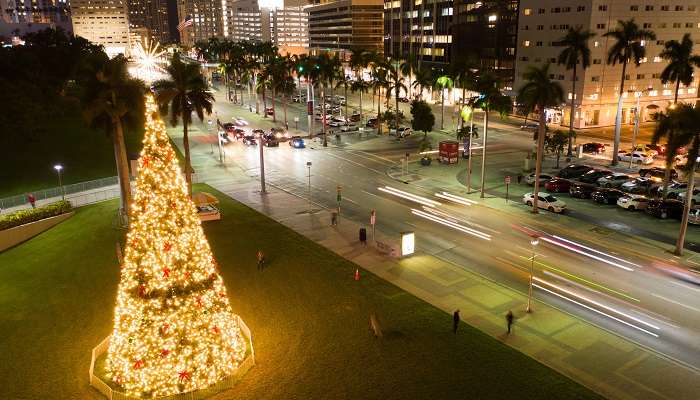 Bayfront Park, christmas in miami