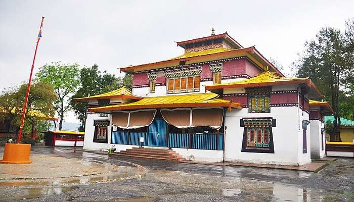 A blissful view of Enchey Monastery, one of the best places to visit in Sikkim