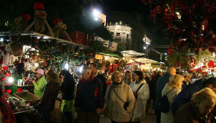 Christmas market, Barcelona In December