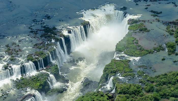 View of the beautiful Iguassu Falls