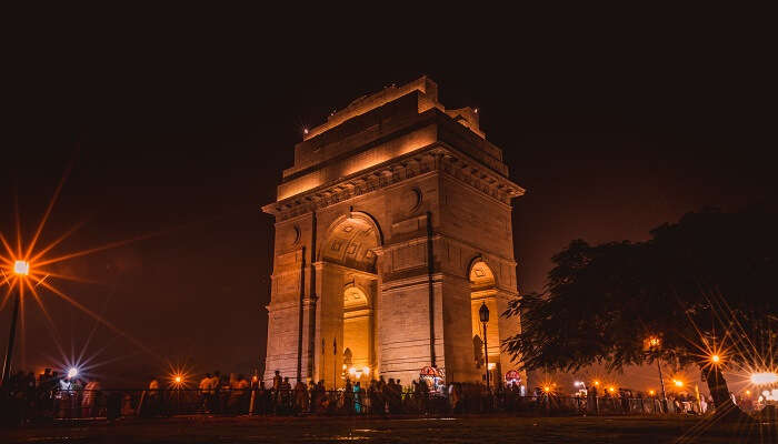 View of India Gate, one of the best tourist places in Delhi