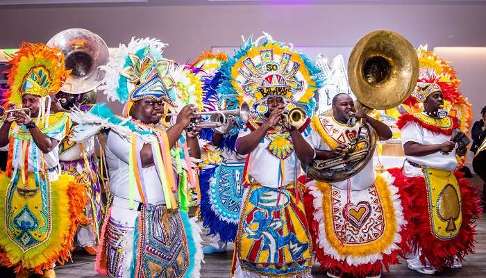 Junkanoo Days in Bahama in January 