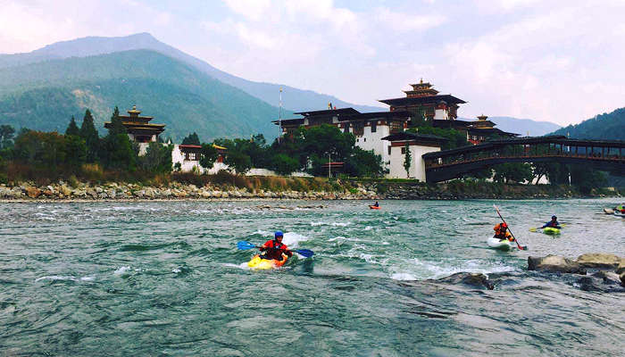 Kayaking, Bhutan In March