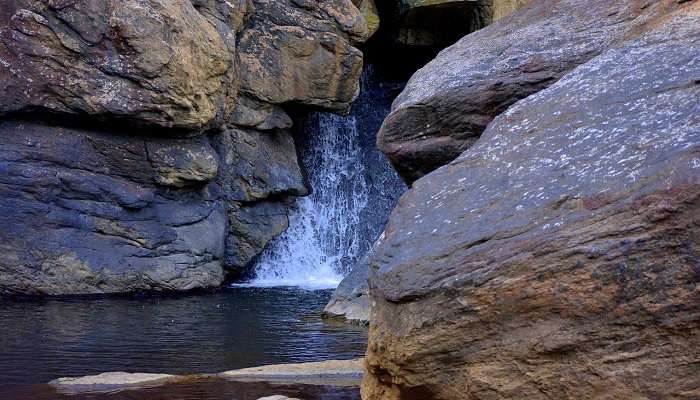 Waterfall view in Coorg