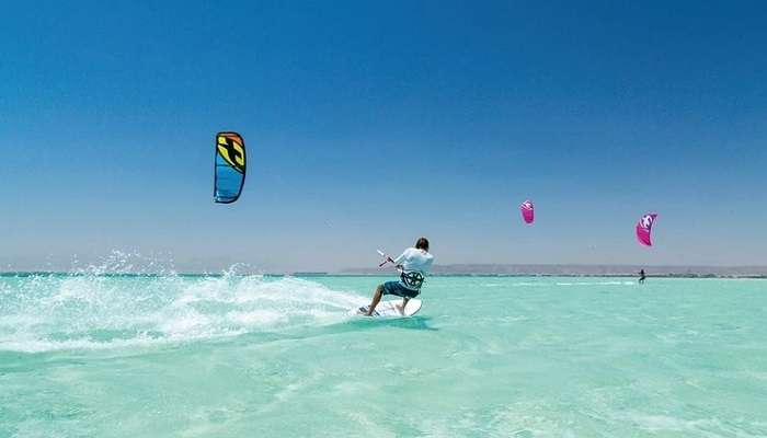 Kitesurfing, Maldives in December