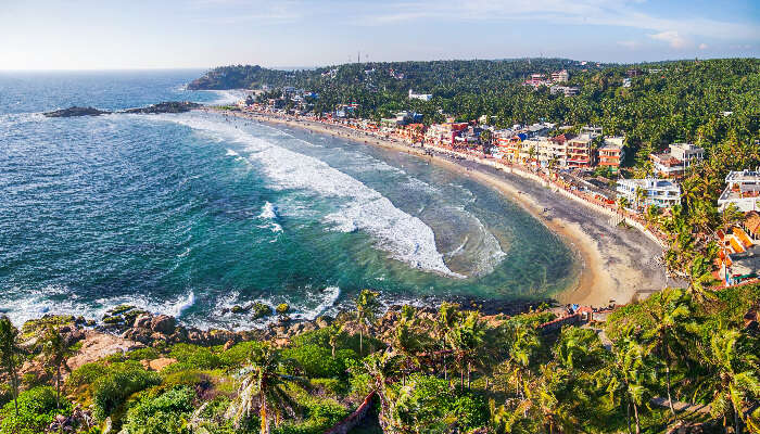 An amazing view of splendid beauty of Kovalam