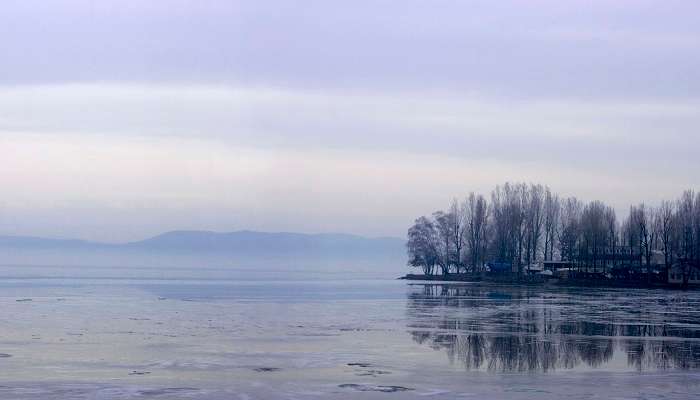 Lake Balaton in Hungary in December