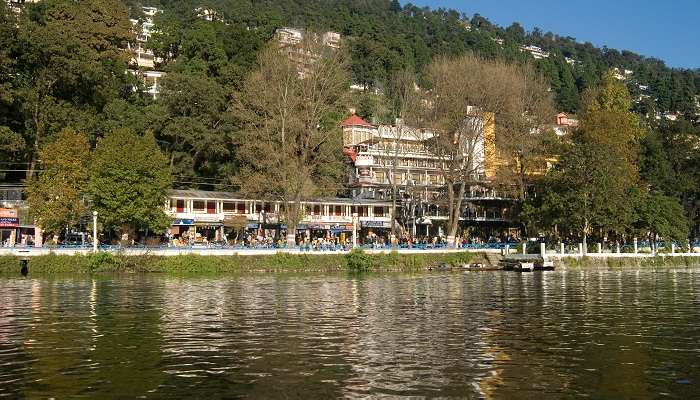 A stunning view of mall road in Nainital