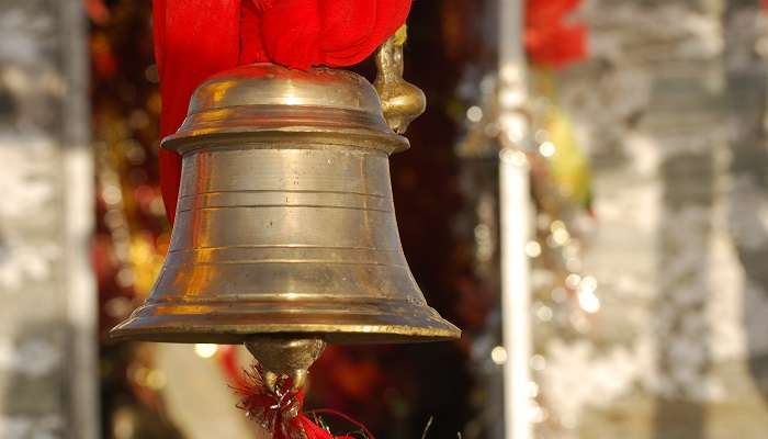 Bell in a mandir