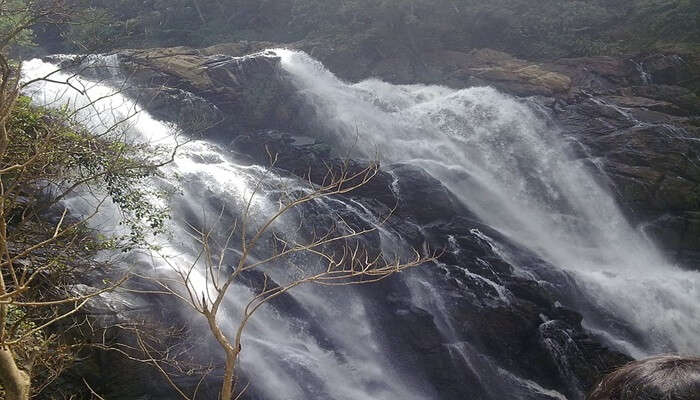 Panoramic view of the flowing water.