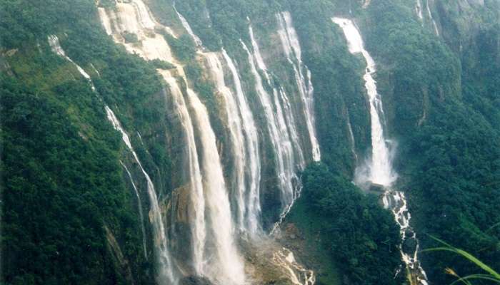 Nohsngithiang (Seven Sisters) Falls, Places To Visit In Meghalaya