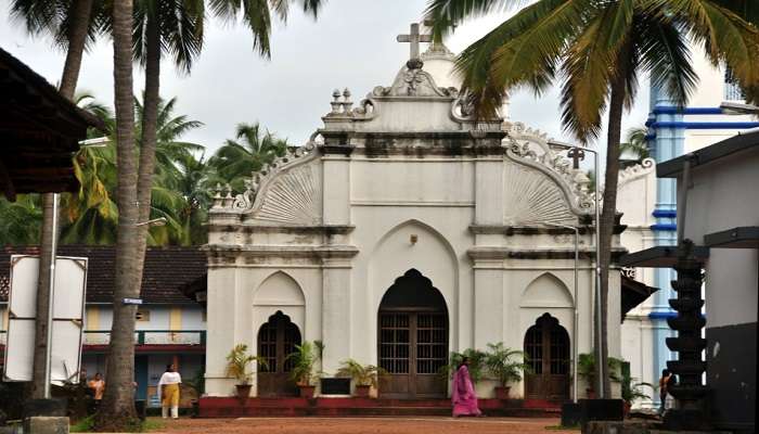 The beauty of Palayur church during the day.