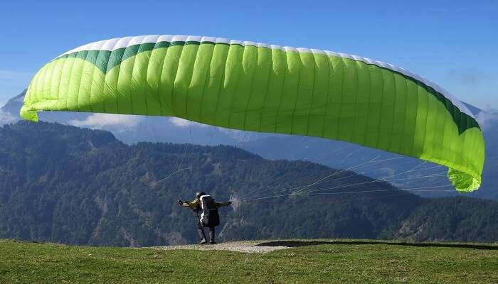 Paragliding experience above the valleys near Munnar adventure sports