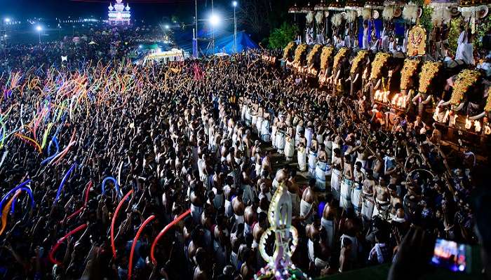One of the most spectacular Pooram festivals.