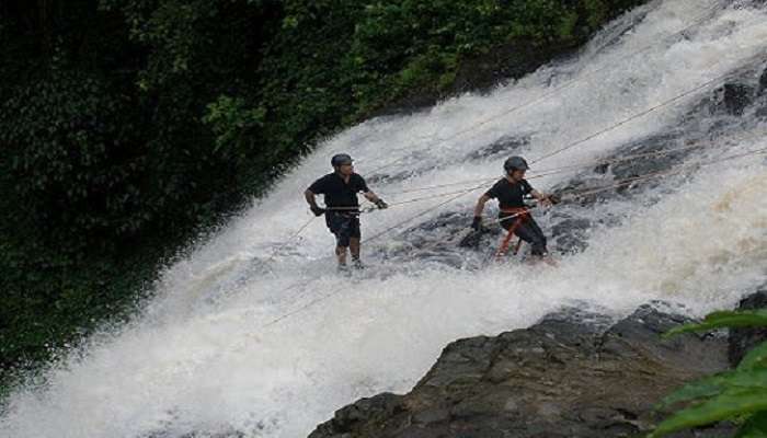 Rappelling - At The Waterfall, Things To Do In coorg