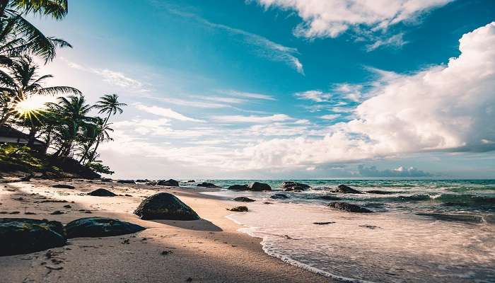 Smuh beach the best places to visit near Sundays beach club Bali in January.