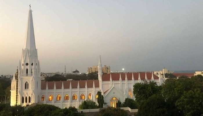 A blissful view of Santhome Church