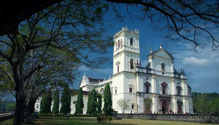 A delightful view of Se Cathedral, places to visit In South Goa