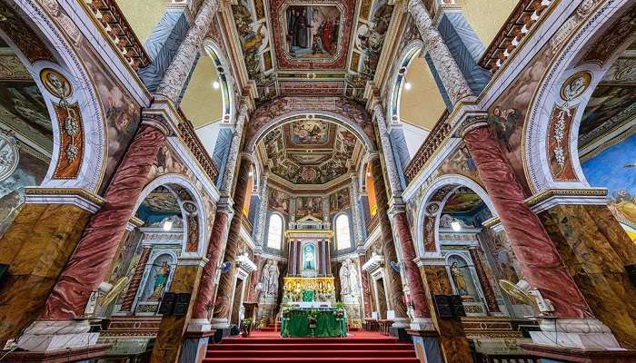 St. Aloysius Chapel in Mangalore in July
