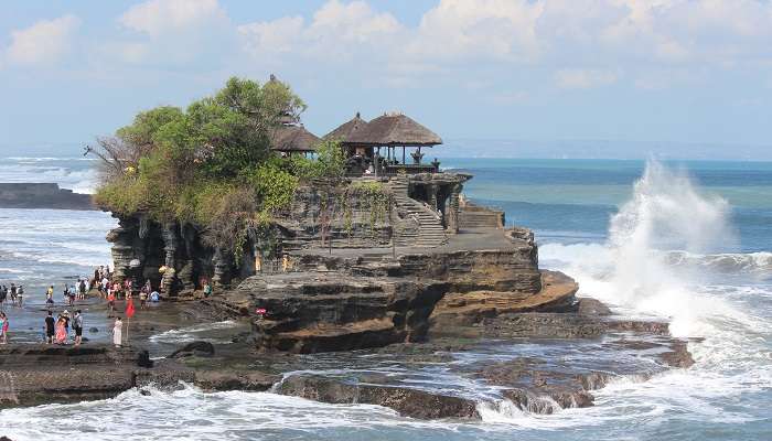 Tanah Lot is one of the best places to visit near Lake Bratan Bali in March