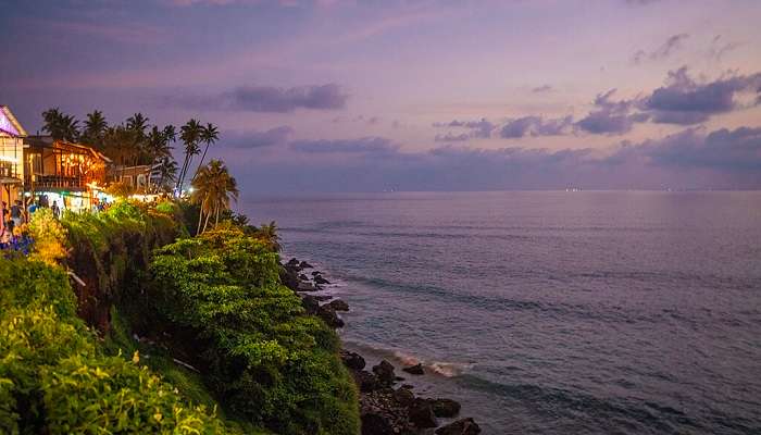 Sunset view from Varkala Cliff 