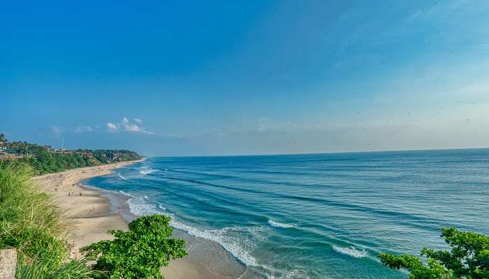 Scenery view at Varkala Beach