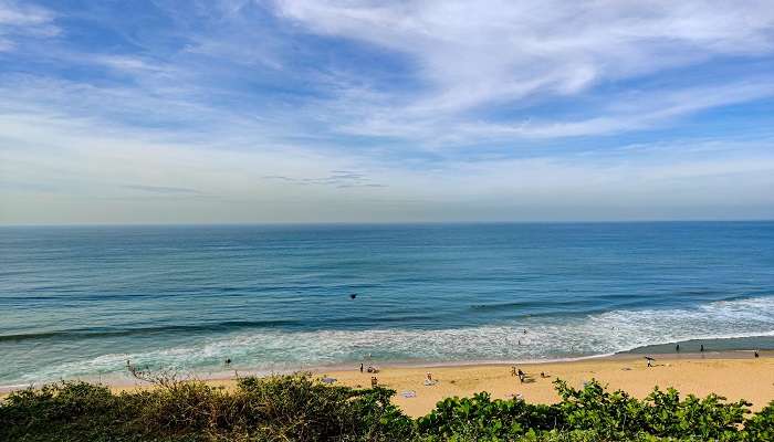 The beautiful beach at Varkala, among other places near Trivandrum.