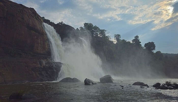 Vazhachal Waterfalls near Athirapally Falls, a must-visit tourist attraction in Thrissur.