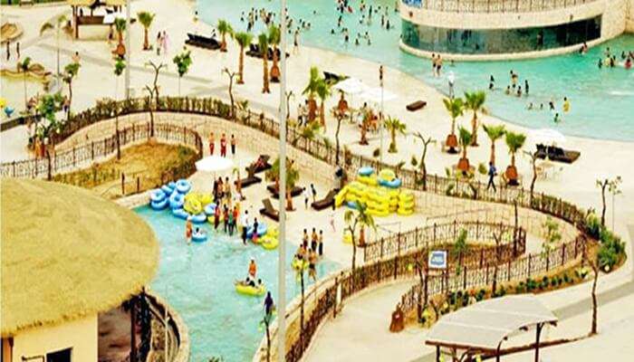 An Amusement Park Near Shoreline 