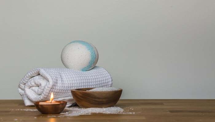 A soothing spa set up creating a relaxing atmosphere