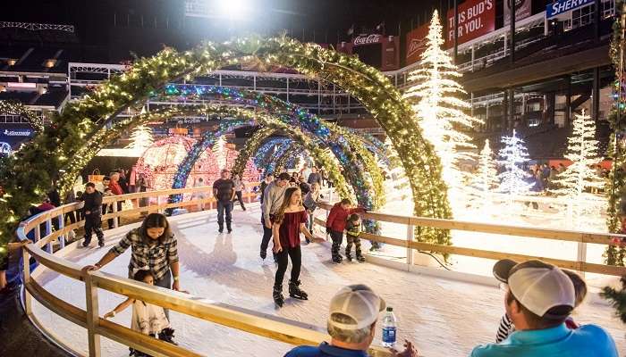 ice skating during holidays