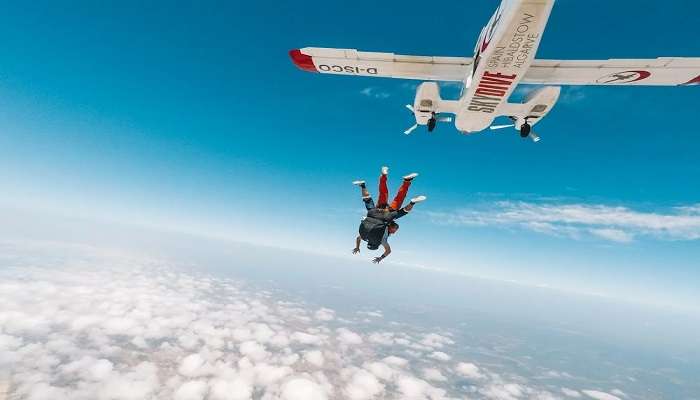 You can try skydiving at AMAS in Trivandrum 