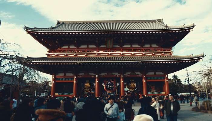 A pagoda in Tokyo is featured here, and the city is one of the best places to visit in July in the world as many cultural festivals happen at this time.